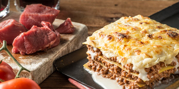 Mini lasana: Tapa con bite de lasana