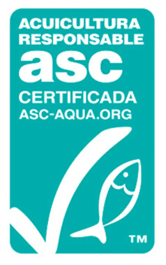 Logotipo Acuicultura Responsable ASC Certificada