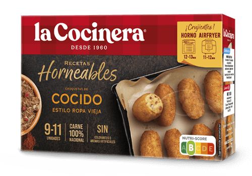Croquetas artesanas de cocido casero de jamón serrano