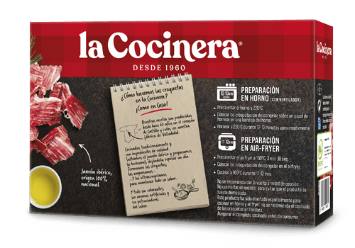 Croquetas horneables de jamón ibérico