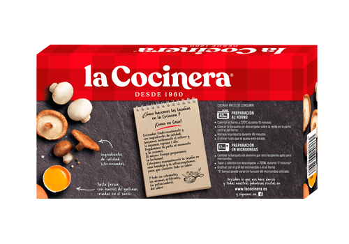 Lasaña champiñones y setas 500