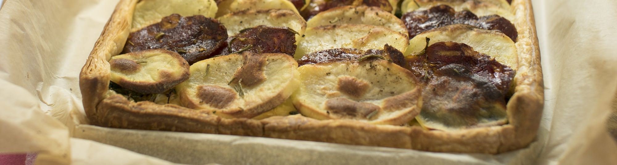 Tarta de patatas con chorizo La Cocinera 1148 x 307