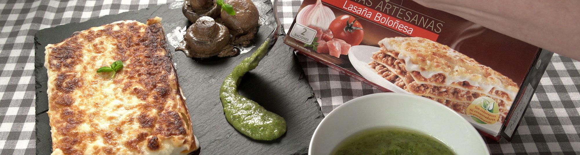 Lasaña boloñesa La Cocnera 1148 x 307